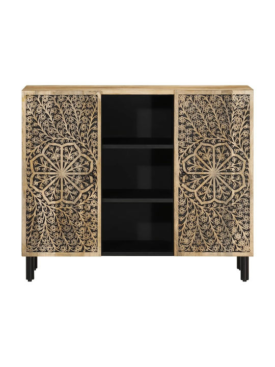 Cabinet Storage Made of Metal & Wood L90xW33xH75cm
