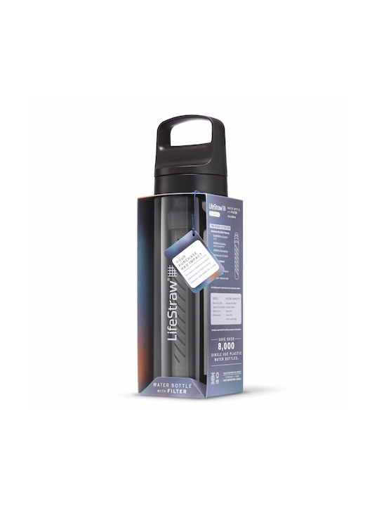 Lifestraw Water Bottle Plastic with Filter 650ml Black