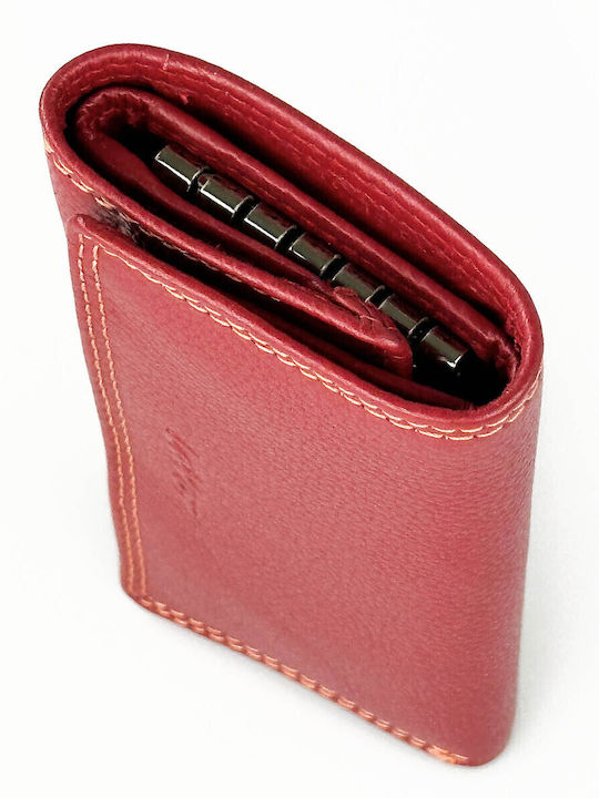 Lavor Leather Key Holder Unisex 1-7244 Red