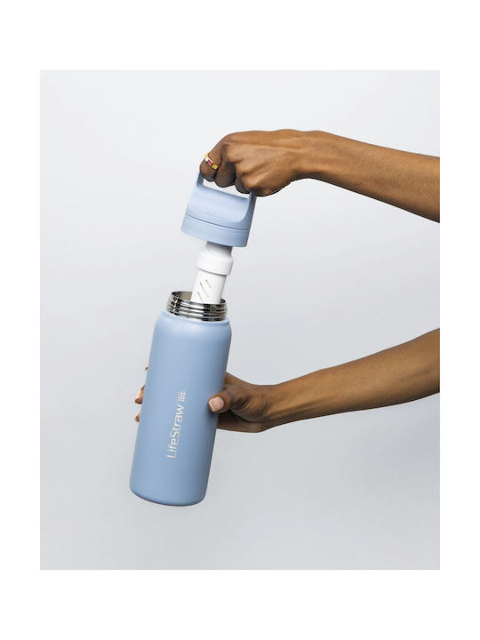 Lifestraw Παγούρι Ανοξείδωτο με Φίλτρο 650ml Γαλάζιο