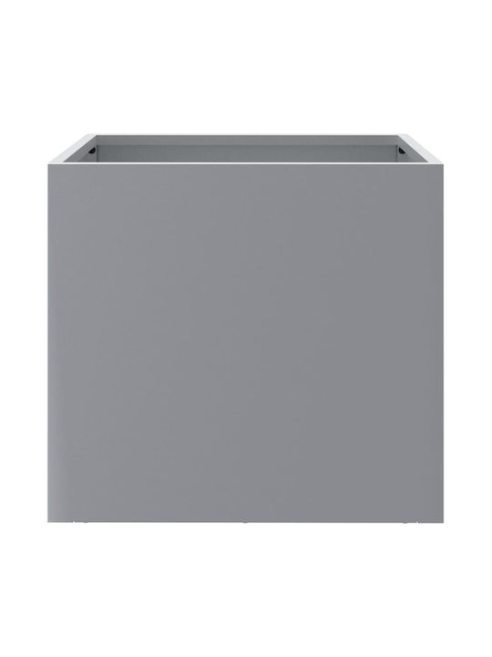 vidaXL Сребристо Комплект 2 Сандъчета Пластмасови Silver
