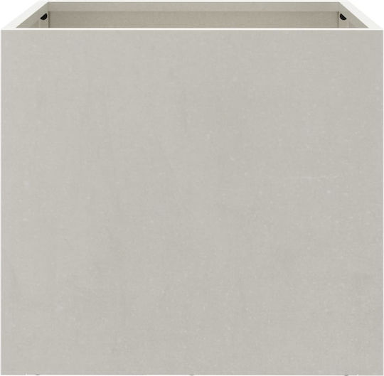 vidaXL Set 2 Metallische Blumenkästen Silber 30cm