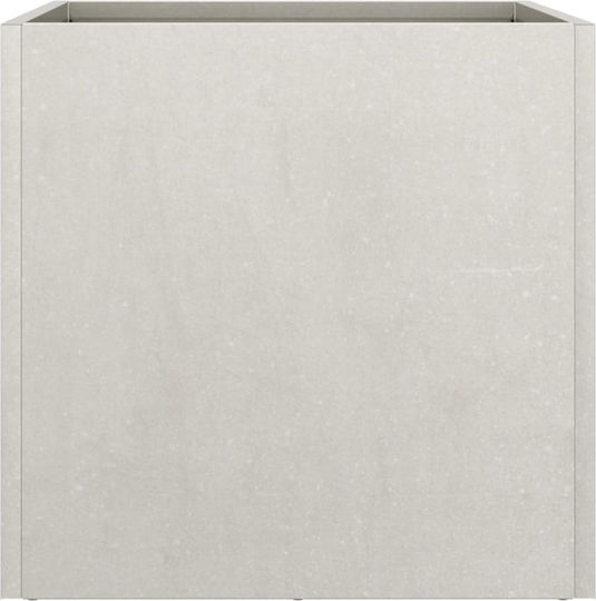 vidaXL Set 2 Metallische Blumenkästen Silber 30cm