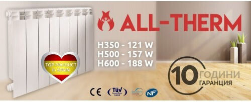 All-Therm Σώμα Καλοριφέρ Αλουμινίου