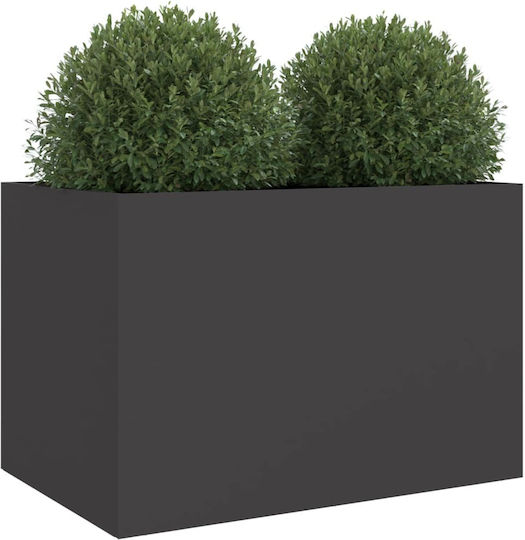 vidaXL Planter Box Plastic Black 62x39x40cm.