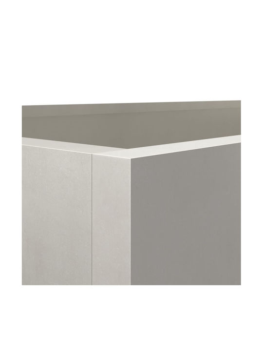 vidaXL Silver Planter Box Metallic Silver 62x39x40cm.