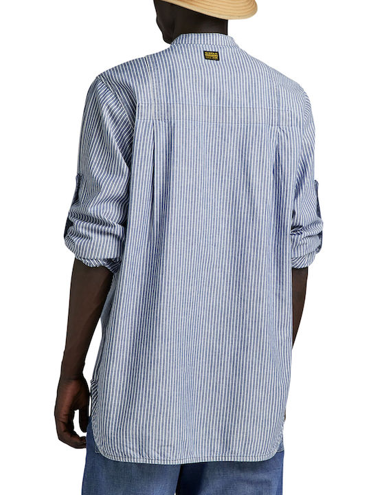 Long-sleeved Cotton Shirt Striped .d934-sun Faded Strip