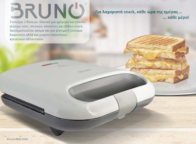 Bruno Sandwichmaker für for 2 Sandwiches Sandwiches 800W Weiß