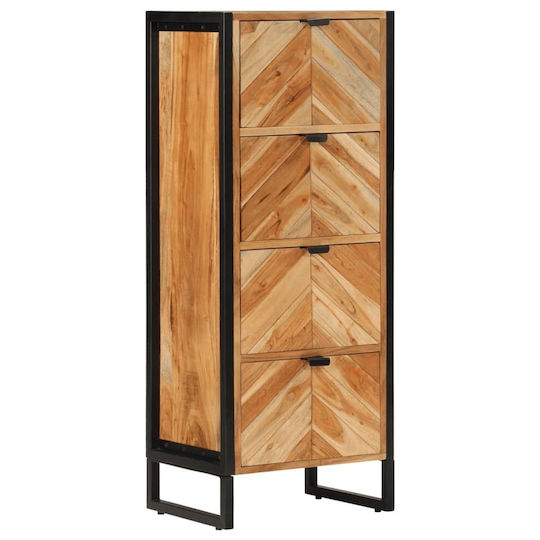 vidaXL Wood Bathroom Cabinet L40xW30xH100cm Brown
