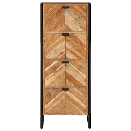 vidaXL Wood Bathroom Cabinet L40xW30xH100cm Brown