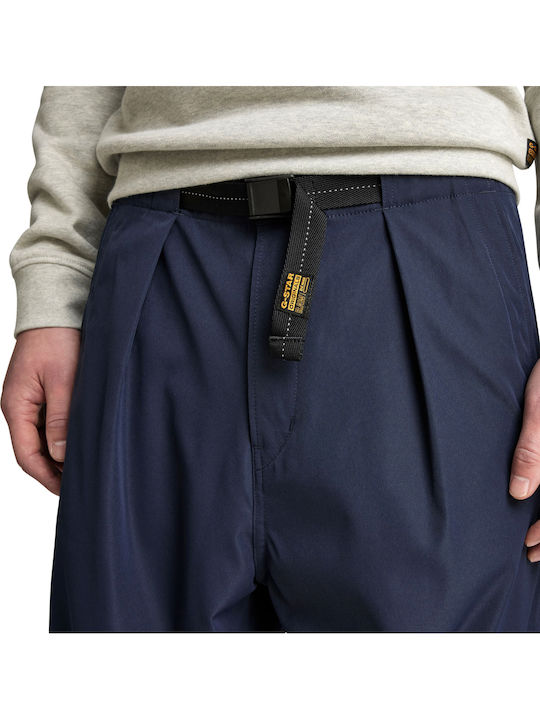 Pleated Trousers Chino Elastic in Relaxed Fit Salute
