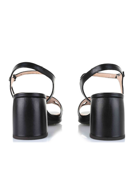 Leder Sandalen Schwarz