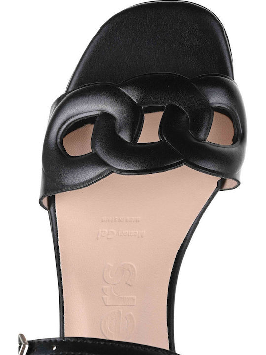 Leder Sandalen Schwarz