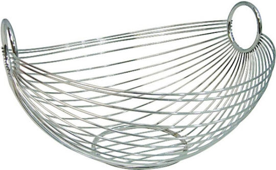 Zeller Φρουτιέρα Inox Γκρι 28x26x16εκ.