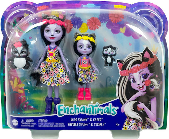 Mattel Sage Skunk & Caper Puppe für 3+ Jahre alt+ Jahre 15.2cm.