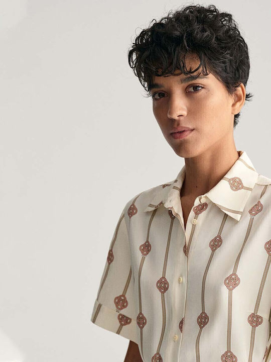 Summer Mini Shirt Dress Dress Ivoire