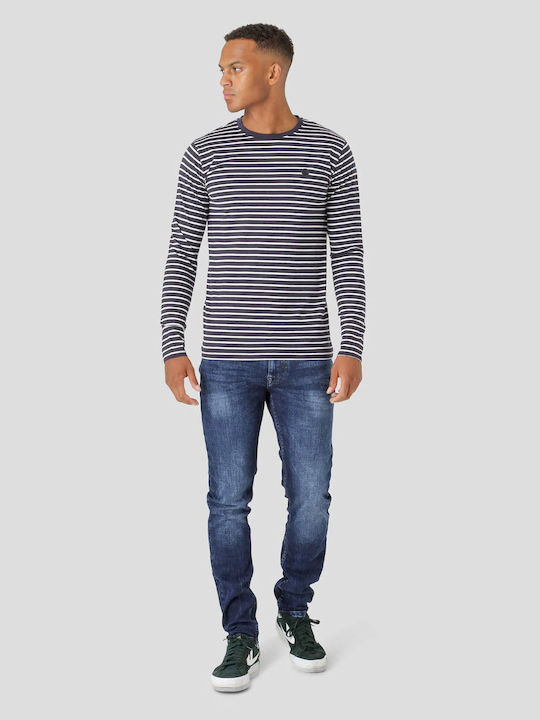 Herren Jeanshose Elastisch mit Slim Passform Blau