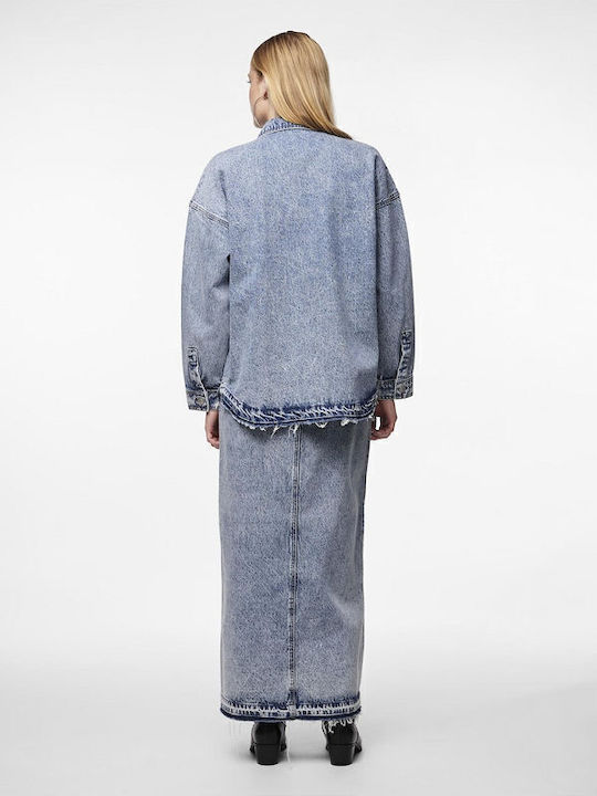 Damen Blau Overshirt
