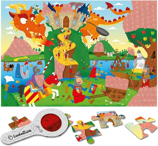 Puzzle secret: Descoperă asediul din castel cu lanterna magică (24k) - Ludattica