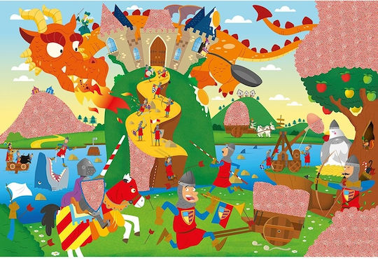 Puzzle secret: Descoperă asediul din castel cu lanterna magică (24k) - Ludattica