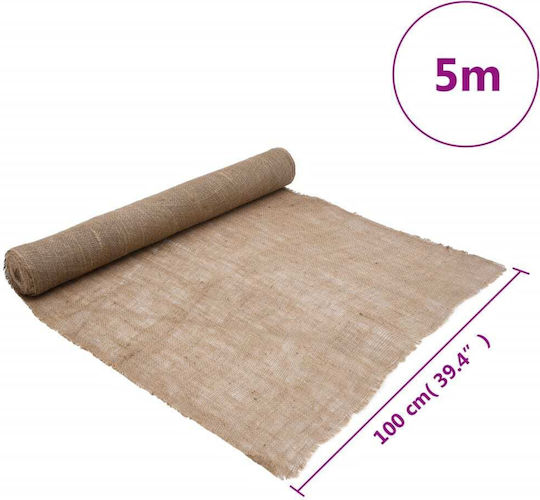 vidaXL 155800 Ground Cover Fabric 200g/m² 5x1m Beige