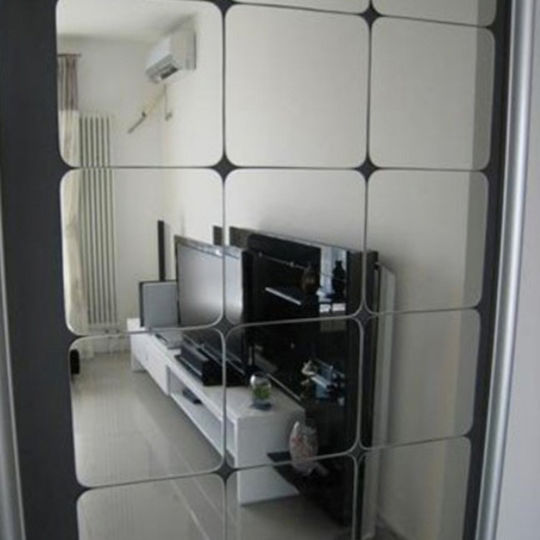 Set aus 6 quadratischen Spiegeln selbstklebender dekorativer Aufkleber für Badezimmer, Wohnzimmer und Küche - Deosebit Premium 15 x 15 cm Original Deals