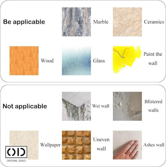 Self-adhesive Mirror For Interior Decor And Design, Rectangle Pattern, Premium Acrylic Pvc, Set Of 6 Pieces, 15 X 10, Original Deals