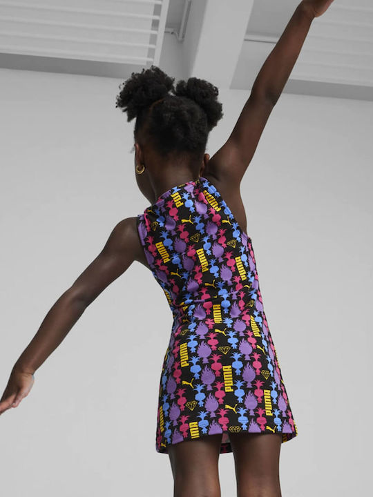 Kinderkleid Ärmellos Schwarz