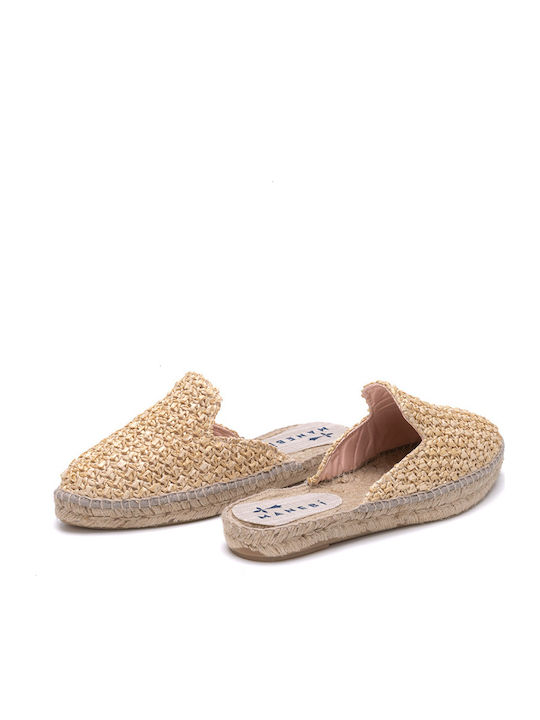Acapulco Flat Mules σε Μπεζ Χρώμα