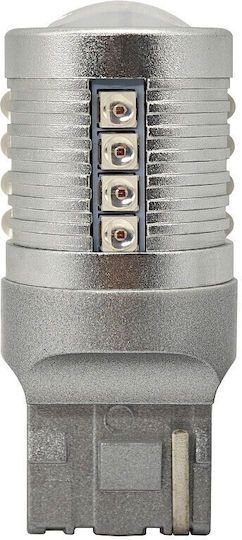Lămpi Autoturismului W21W / W3x16d Canbus LED Roșu 12V / 24V 1buc