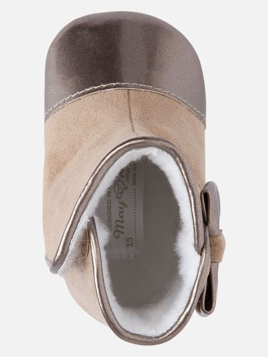 Mayoral Baby Booties Brown