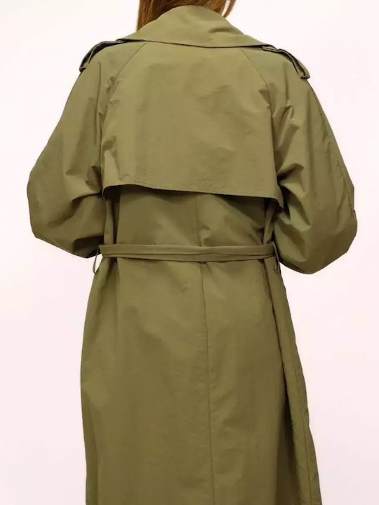 Women's Khaki Trench Coat