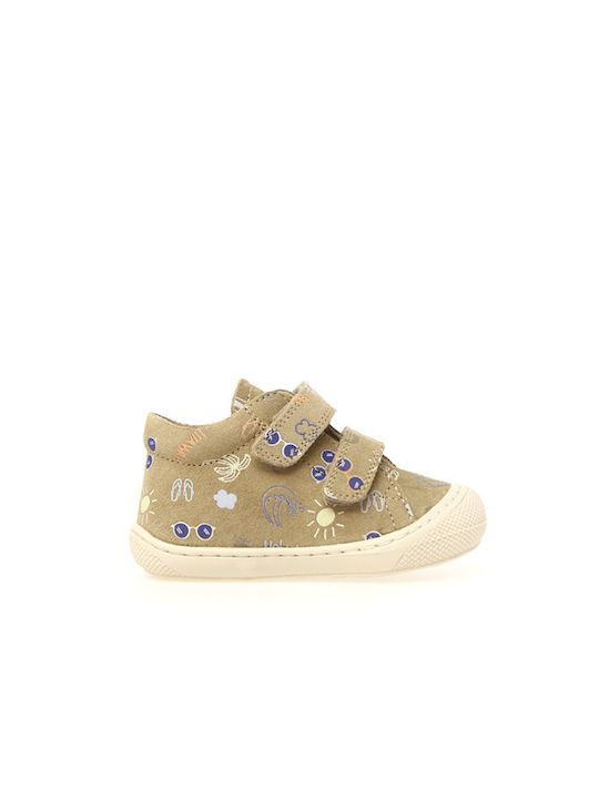 Pantofi Casual Sport Naturino Anatomic Anatomic Boy Cocoon Vl Suede Pr.aloha - Ulei de măsline - Ulei de măsline