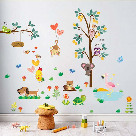 Autocolant Decorativ pentru Copii Perete 103x74buc