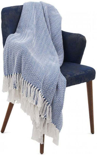 Heinner Armchair Throw P160xW200cm Blue Heinner Armchair Throw P160xW200cm Blue