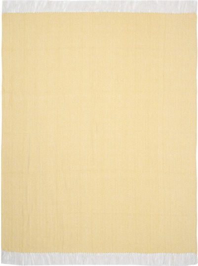 Heinner Decken & Couchdecken Sesselüberwurf 160x200cm Gelbes
