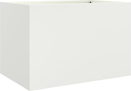 vidaXL Blumentopfständer Weiß 62cmx40cmx39cmcm.