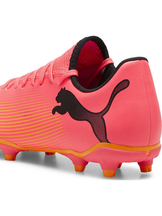 PUMA Future 7 Play Football Shoes with Cleats FG/AG Black PUMA Future 7 Play Football Shoes with Cleats FG/AG Black