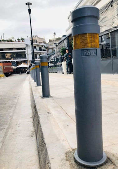 Traffic Columns Silver W80xH80cm