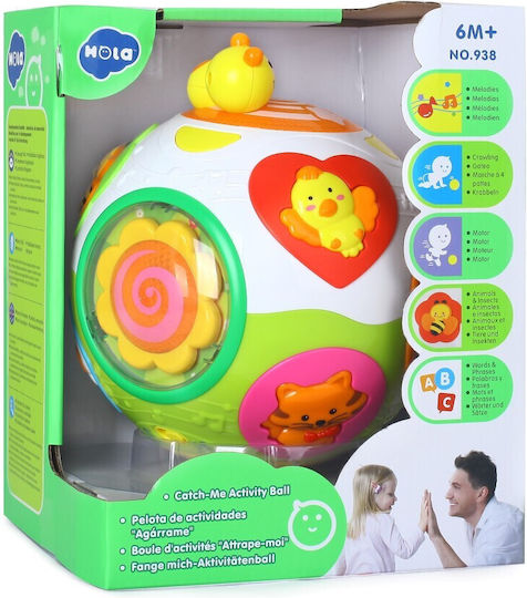 Hola Toys Ball Interactive with Music, Light, and Sounds for 6++ Months