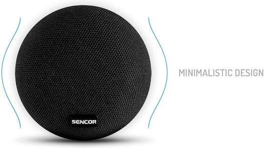 Sencor SSS 1000 NYX Ηχείο Bluetooth 3W με Διάρκεια Μπαταρίας έως 13 ώρες Μαύρο