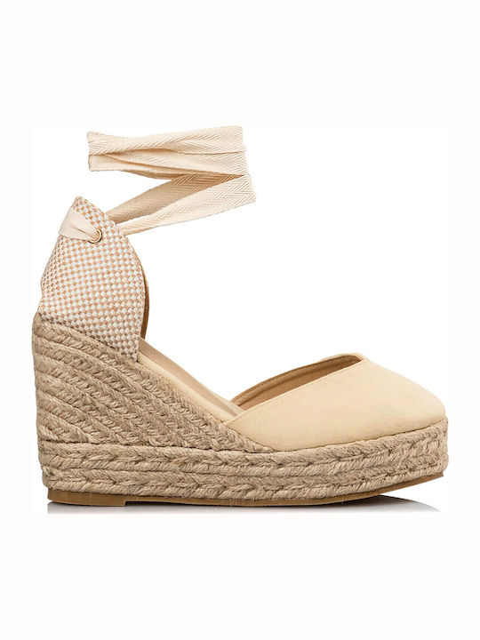 Women's Platform Espadrilles Beige