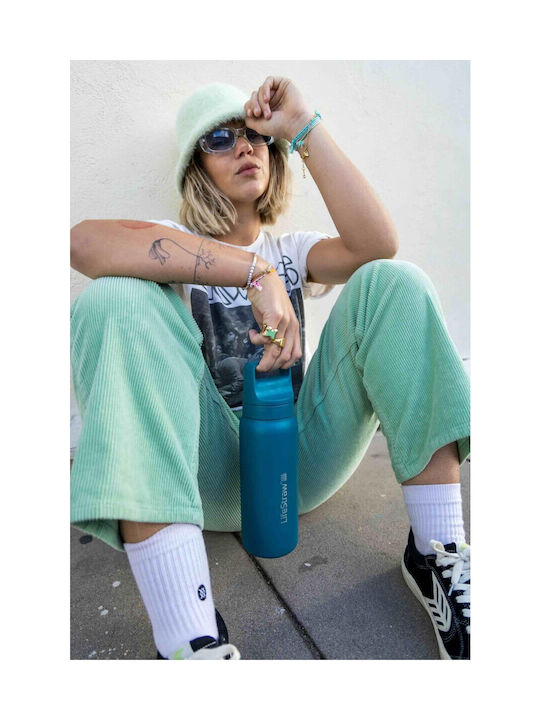 Lifestraw Wasserflasche Rostfreier Stahl mit Filter 650ml Gray