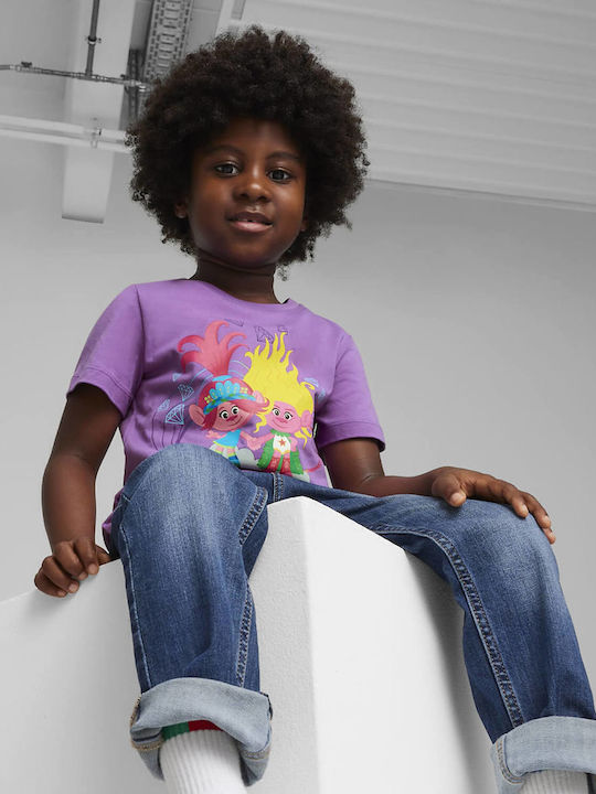 Kinder-T-Shirt Lila