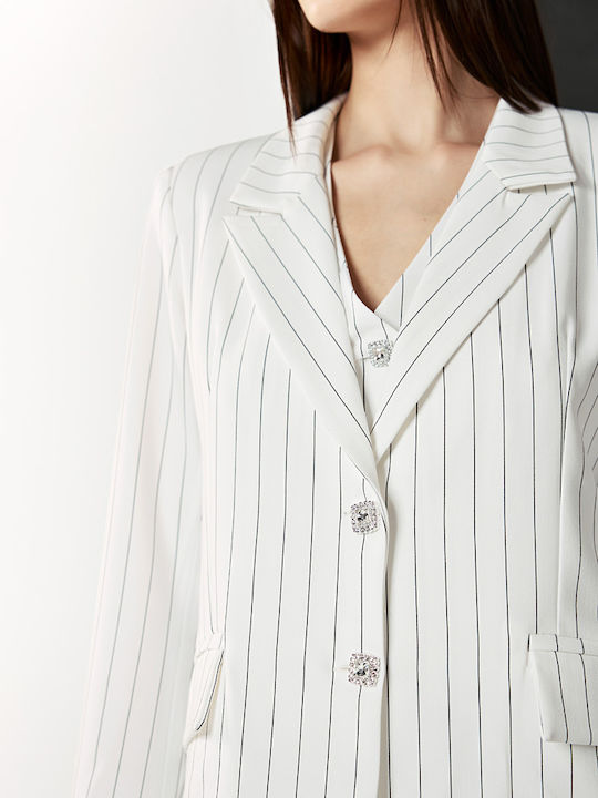 Dejavu Damen Blazer White