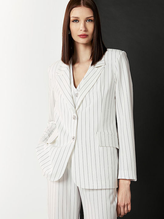 Dejavu Damen Blazer White