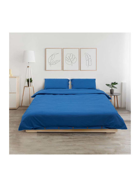 Heinner Σετ Σεντόνια Διπλά 200x220εκ. Blue (4τμχ)