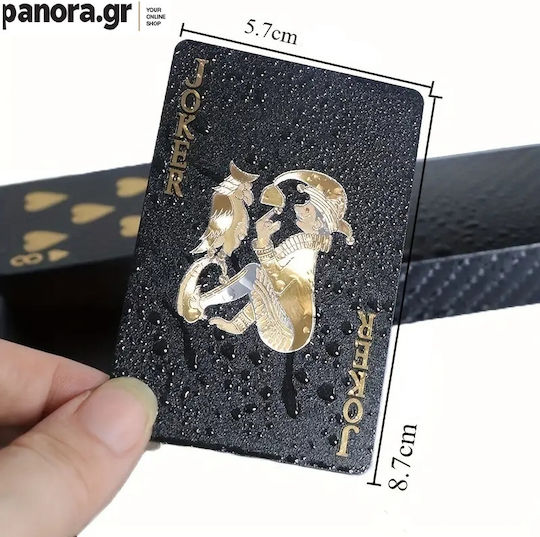 Panora Playing Cards Plastic Black