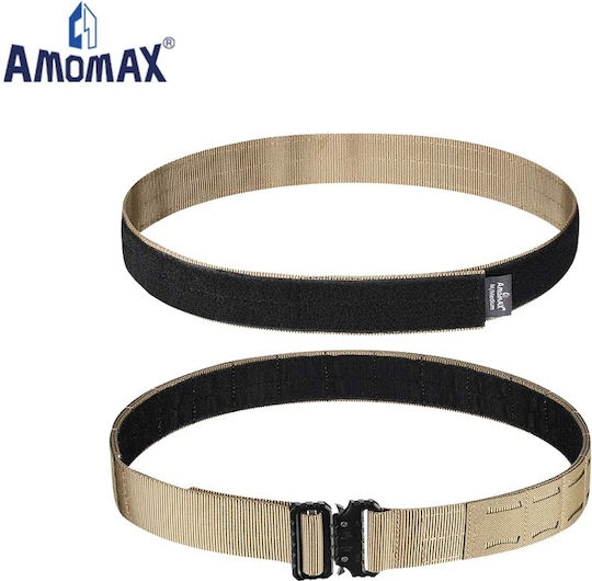 Amomax Molle Ιμάντας Στρατιωτική Ζώνη Επιχειρησιακή Καφέ 44.5mm