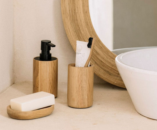 Andrea House Ceramică Coș de gunoi pentru baie Maro